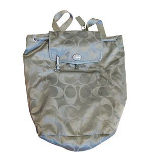 Green Coach Monogram Backpack